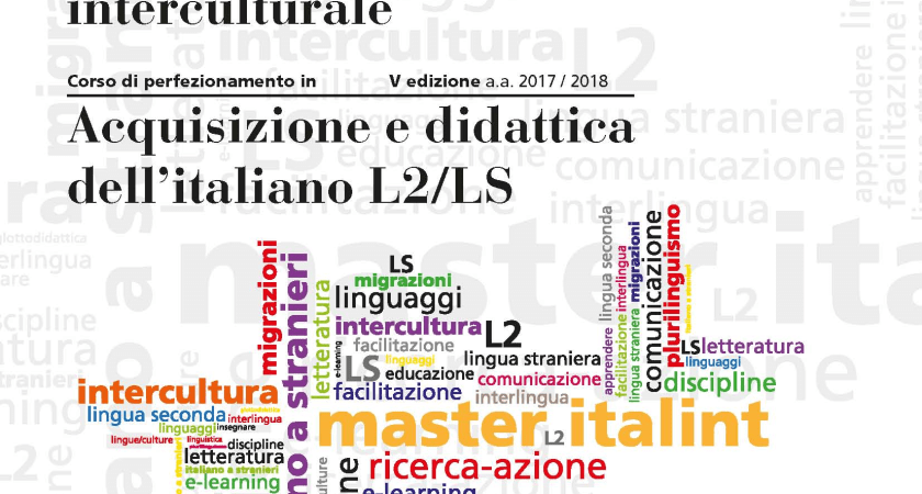 Borsa di studio nel VIII Master di I livello in Didattica dell’italiano L2/LS in prospettiva interculturale (ITALINT)